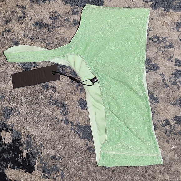 Green sparkle bathing suit top - Picture 4 of 4